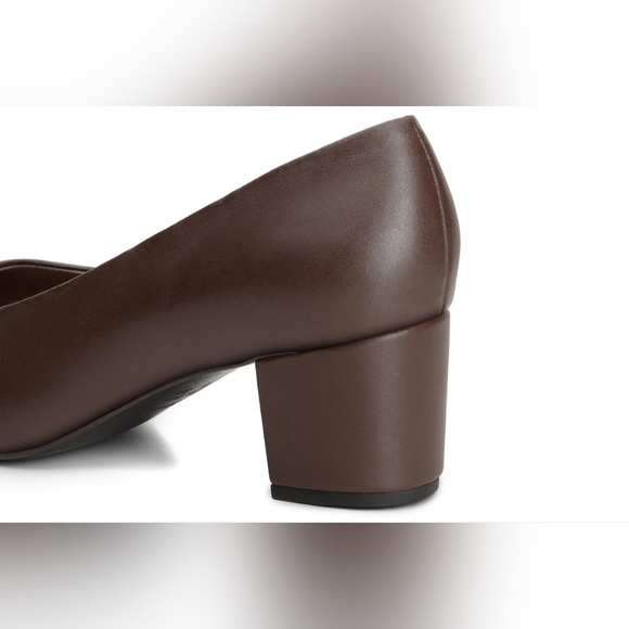 Ahimsa Vegan Bianca Cognac Brown Pumps Heels EUR 39 US 8 - Picture 12 of 15
